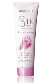 Harga Silk Beauty White Glow Hand Cream Oriflame