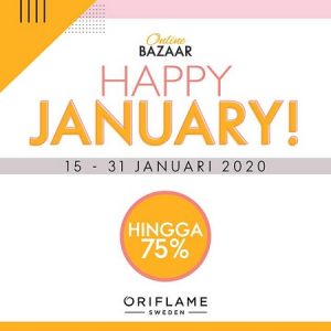 Promo Online Bazaar Oriflame 15 – 31 Januari 2020 | Diskon 75%