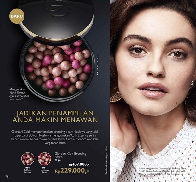 Review Giordani Gold Bronzing Pearls Oriflame