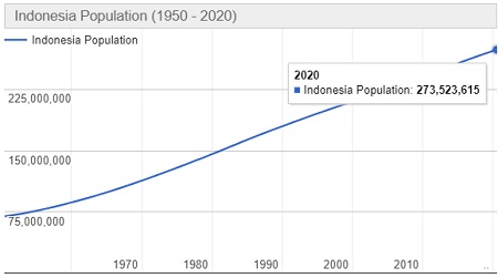 Jumlah Penduduk Indonesia Tahun 2022