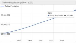 Jumlah Penduduk Turki Tahun 2022 dan Pertumbuhannya Terbaru