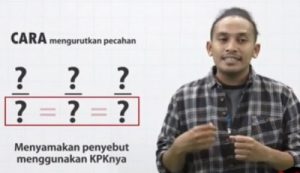 Materi SMP Pecahan Matematika Mantul di TVRI Selasa 28 April 2020