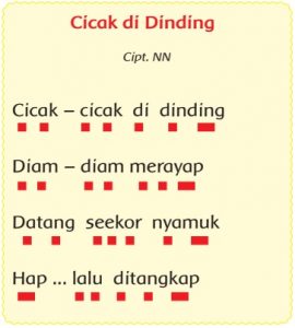 Bagian Lagu Cicak di Dinding yang Menunjukkan Ciri-Ciri Makhluk Hidup