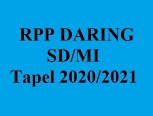 RPP Daring Kelas 6 Semester Ganjil 1 Lembar Tapel 2020/2021