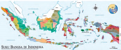 peta persebaran suku-suku bangsa yang ada di Indonesia