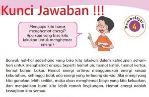 Kunci Jawaban Tema 2 Kelas 4 Halaman 77 Subtema 2 Manfaat Energi