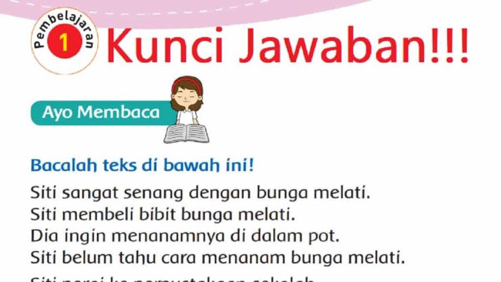 Kunci Jawaban Tema 2 Kelas 3 Halaman 109 110 111 115 116 117 118 Subtema 3 Menyayangi Tumbuhan Pembelajaran 1