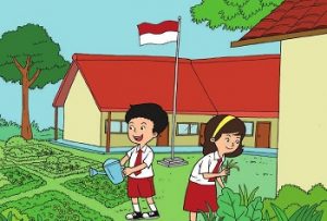 Ceritakan Taman Sekolahmu Apa yang Sudah Kamu Lakukan Agar Indah Halaman 57 Kelas 3 SD