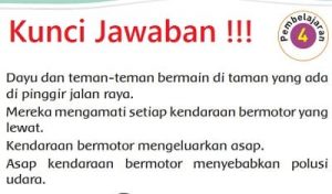 Kunci Jawaban Tema 4 Kelas 2  Halaman 130 134 135 136 Pembelajaran 4 Subtema 3 Hidup Bersih dan Sehat di Tempat Bermain Buku Tematik