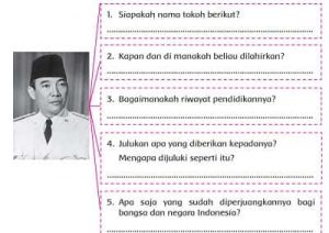 Jawaban Bagaimanakah Riwayat Pendidikan Ir Soekarno Secara Singkat Tema 7 Kelas 5