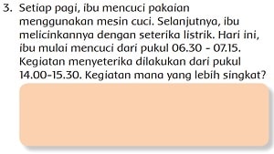 Setiap Pagi Ibu Mencuci Pakaian Menggunakan Mesin Cuci Selanjutnya Melicinkannya dengan Seterika Listrik