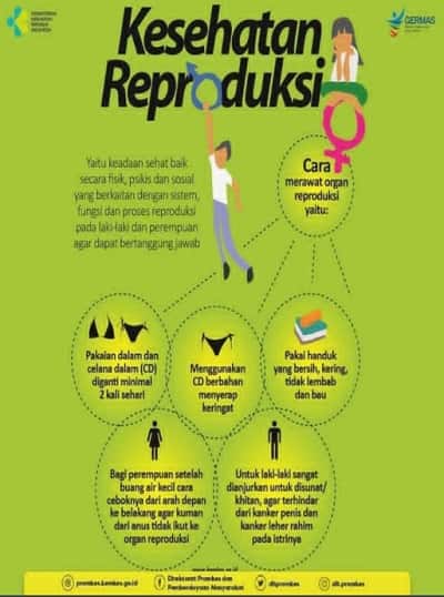 poster cara menjaga kesehatan reproduksi pada masa pubertas