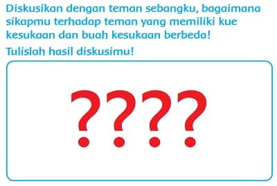 Diskusikan Bagaimana Sikapmu Terhadap Teman yang Memiliki Kue Kesukaan dan Buah Kesukaan Berbeda