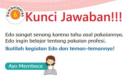 Kunci Jawaban Tema 7 Kelas 3 SD Halaman 107 108 110 111 112 113 Subtema 2 Perkembangan Teknologi Produksi Sandang Pembelajaran 6 Buku Tematik