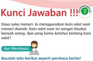 Kunci Jawaban Tema 7 Kelas 3 Halaman 87 89 90 Pembelajaran 3 Subtema 2 Perkembangan Teknologi Produksi Sandang Buku Tematik