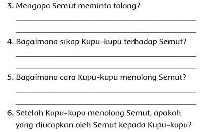 Tulislah Janji yang Diucapkan Oleh Semut Setelah Ditolong Oleh Kupu-Kupu