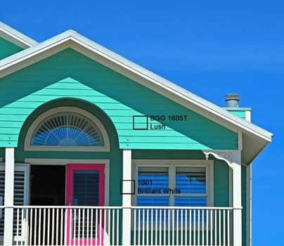 Gambar Cat Rumah Warna Biru Langit Bagian Luar