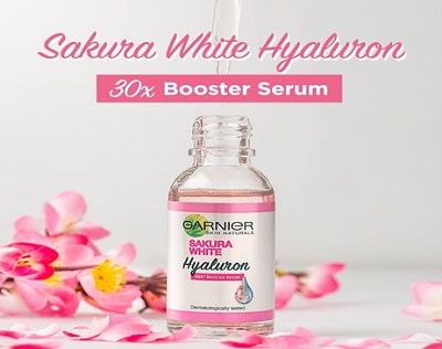 rangkaian perawatan wajah garnier sakura white