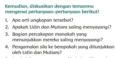 Bagian Percakapan Manakah yang Menunjukkan Mereka Saling Menyayangi