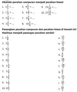 Kunci Jawaban Matematika Kelas 5 Halaman 9, 10, 11 Penjumlahan dan Pengurangan Pecahan Campuran