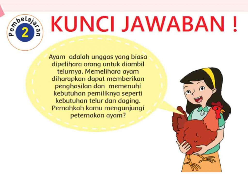 Kunci Jawaban Tematik Tema 1 Kelas 6 Halaman 75 76 77 78 79 80 81 82 83 Pembelajaran 2 Subtema 1 Hewan Sahabatku