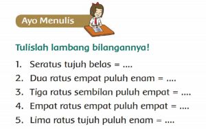 Tulislah Lambang Bilangannya! Seratus Tujuh Belas Tema 1 Kelas 2 Halaman 31