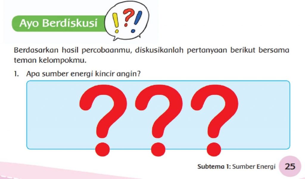 Apa Sumber Energi Kincir Angin Bagaimana Bisa Berputar Tema 2 Kelas 4 Halaman 25