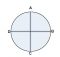 Berapa jarak titik pusat lingkaran dengan titik A, B, C, dan D