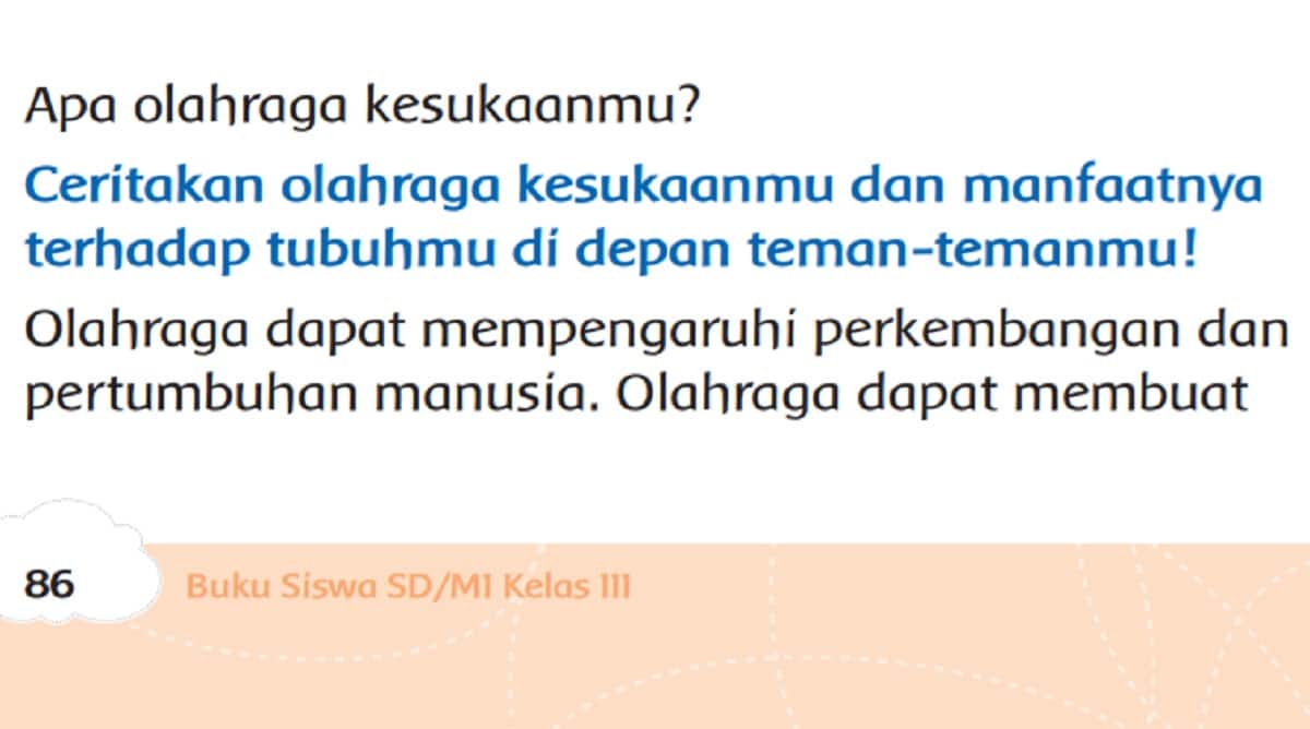 Ceritakan Olahraga Kesukaanmu dan Manfaatnya Terhadap Tubuhmu