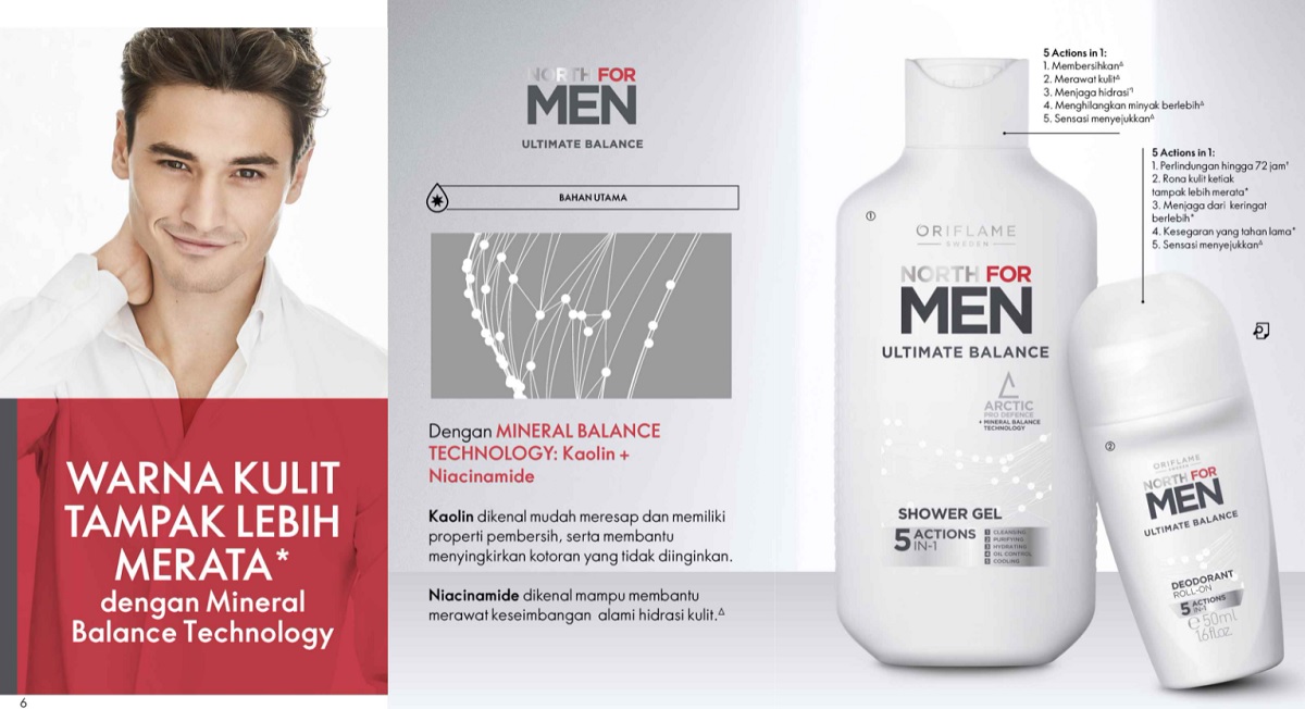 Harga & Review North For Men Ultimate Balance Oriflame