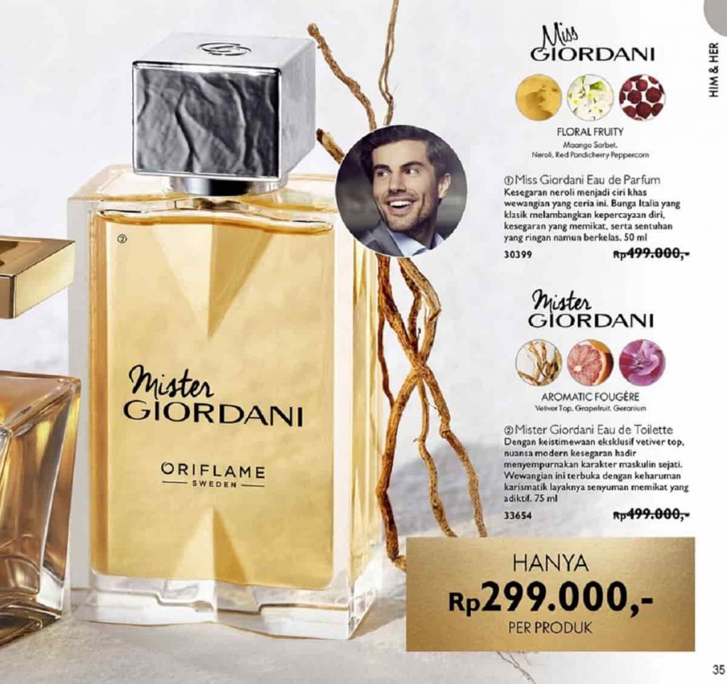 Harga & Review Parfum Mister Giordani Eau De Toilette Oriflame