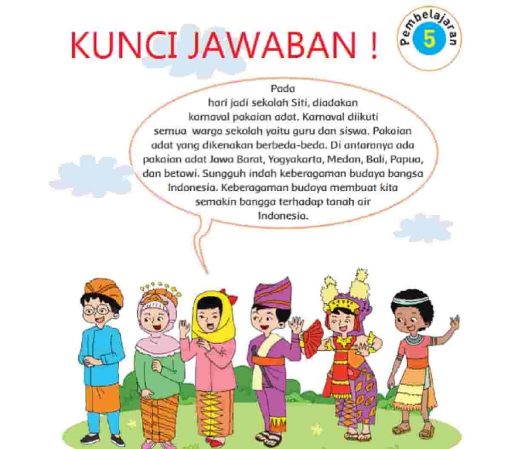 Kunci Jawaban Tema 8 Kelas 4 Halaman 160 161 162 165 166 168 169 Pembelajaran 5 Subtema 3 Bangga Terhadap Daerah Tempat Tinggalku Buku Tematik