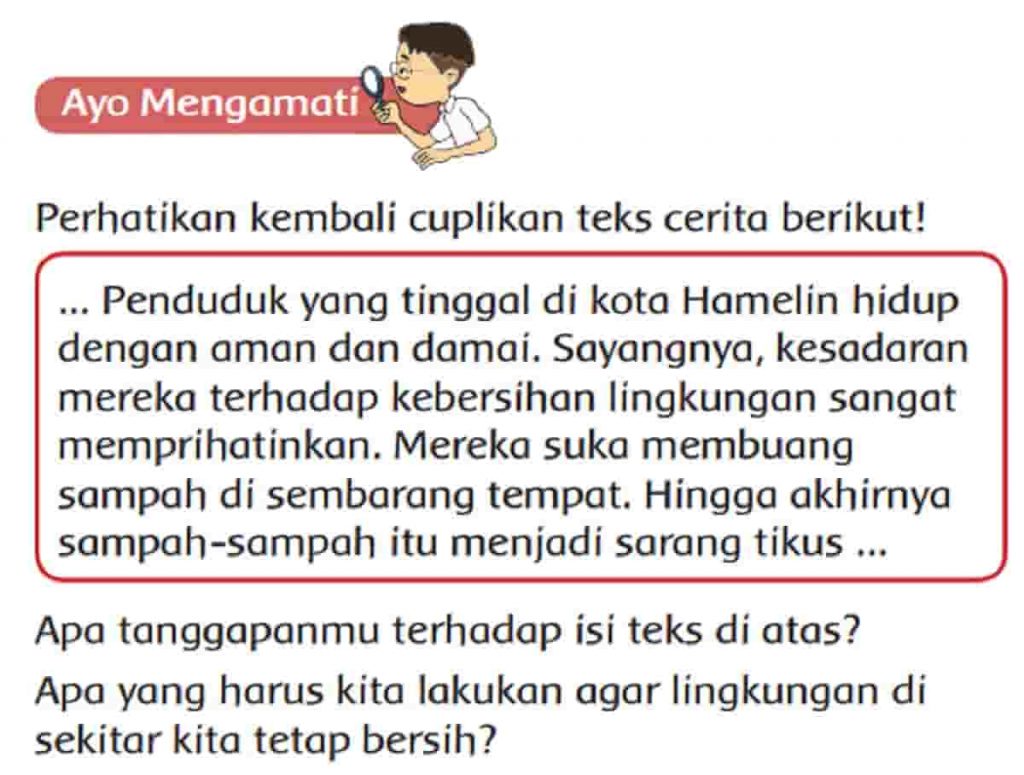 Apa Tanggapanmu Terhadap Isi Teks Di Atas? Apa yang Harus Kita Lakukan Agar Lingkungan Di Sekitar Kita Tetap Bersih?