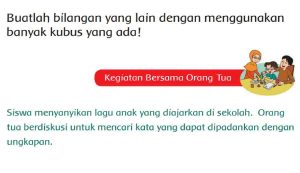 Buatlah Bilangan yang Lain dengan Menggunakan Banyak Kubus yang Ada Halaman 27 Tema 1 Kelas 2