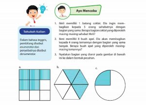 Jawab: Beni Memiliki 8 Buah Apel Dia Akan Membagikan Kepada 4 Orang Temannya dengan Bagian yang Sama Banyak