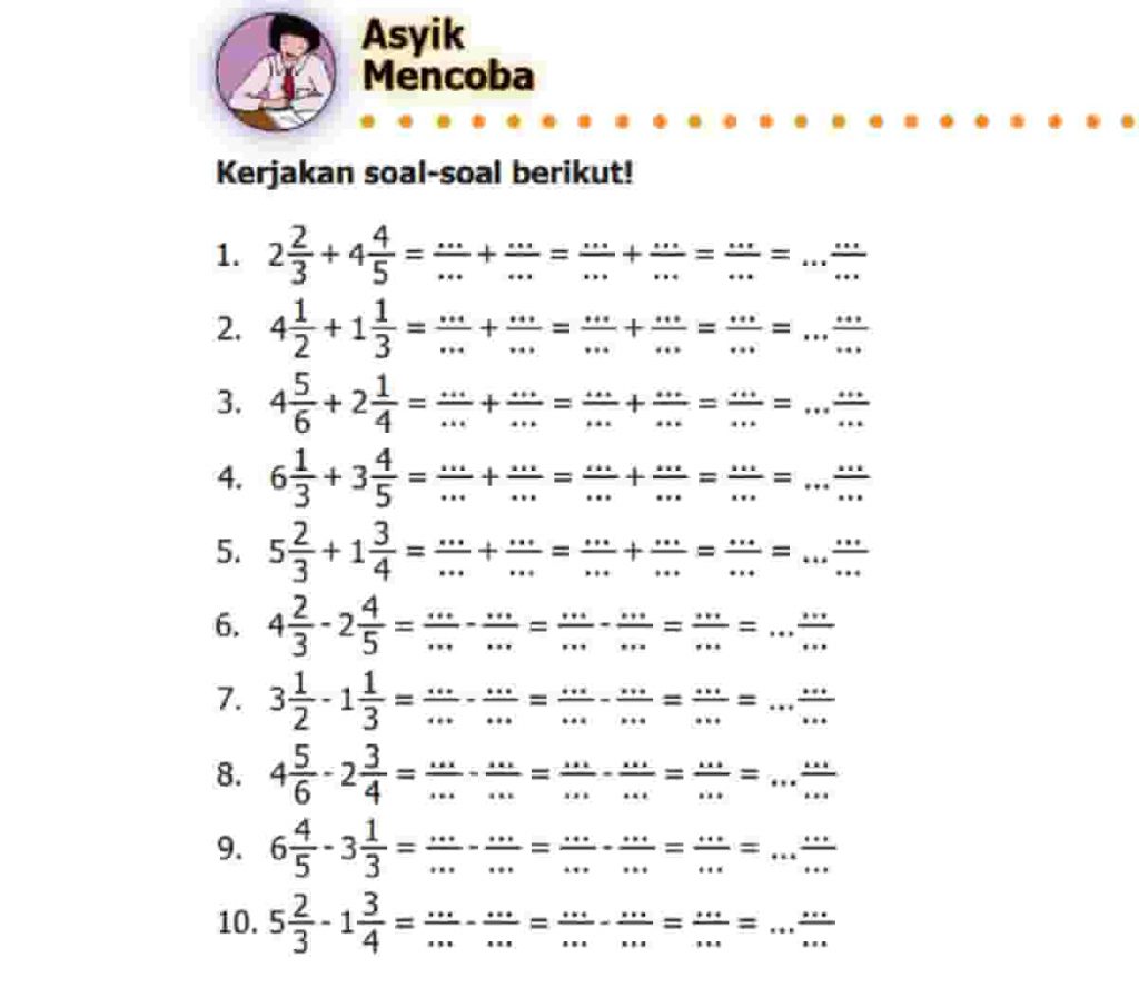 Kerjakan Soal-Soal Berikut Matematika Kelas 5 Halaman 10