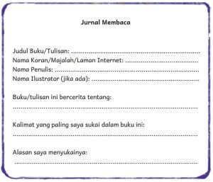 Kunci Jawaban Bahasa Indonesia Kelas 4 Halaman 23 Kurikulum Merdeka Contoh Jurnal Membaca