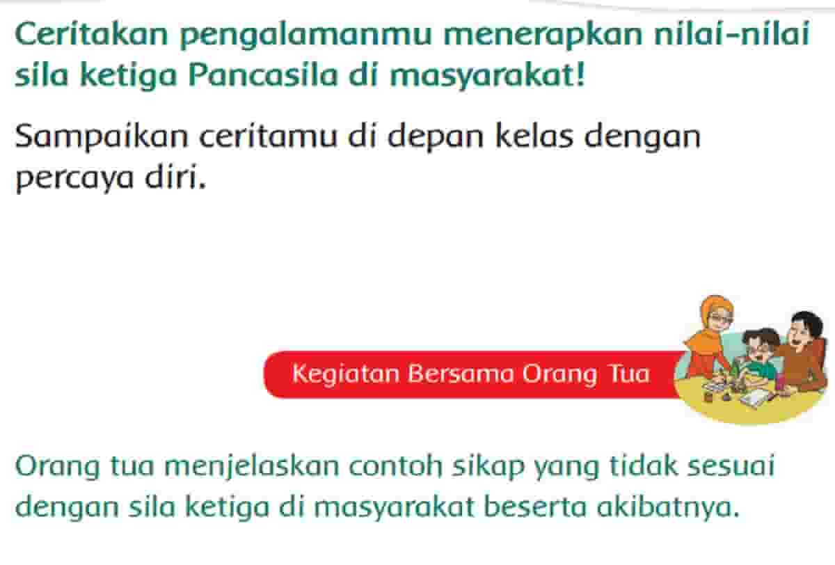 Pengalamanmu Menerapkan Nilai-Nilai Sila Ketiga Pancasila di Masyarakat