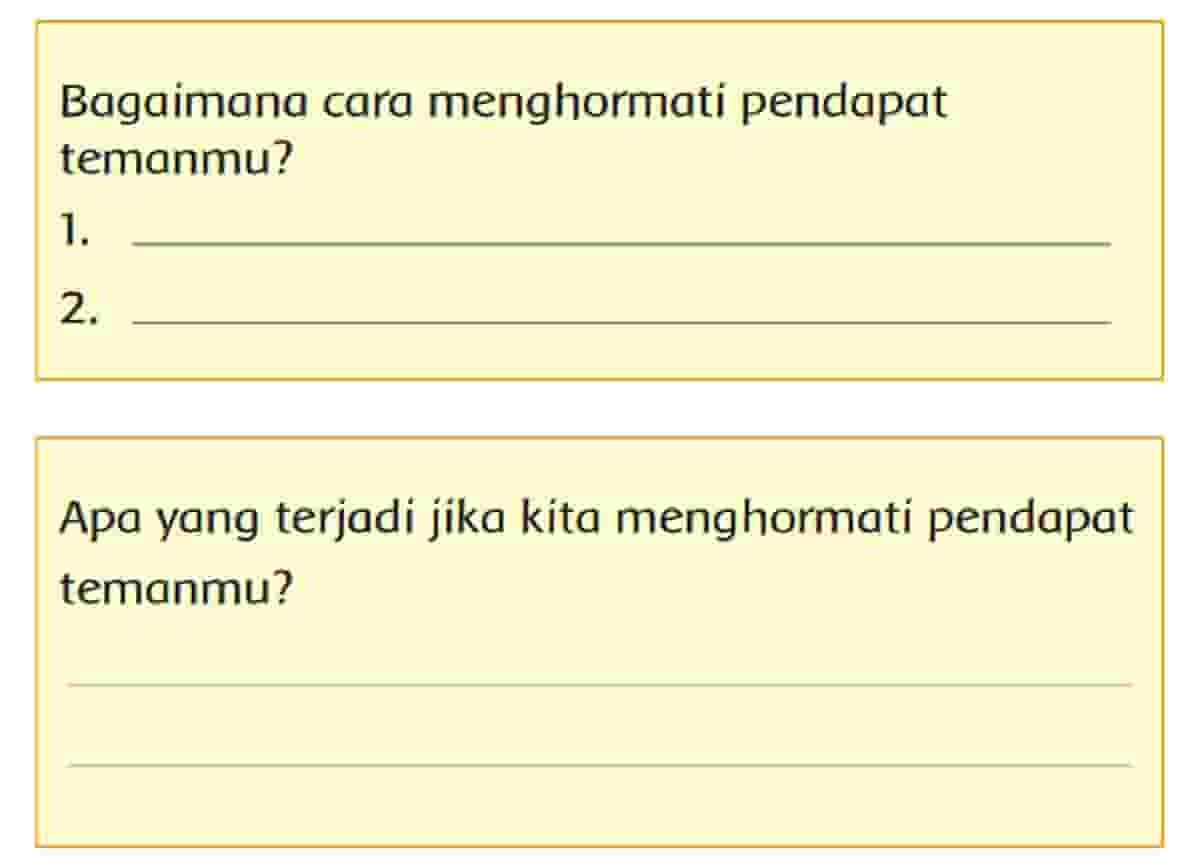 Bagaimana Cara Menghormati Pendapat Temanmu Saat Musyawarah Halaman 51