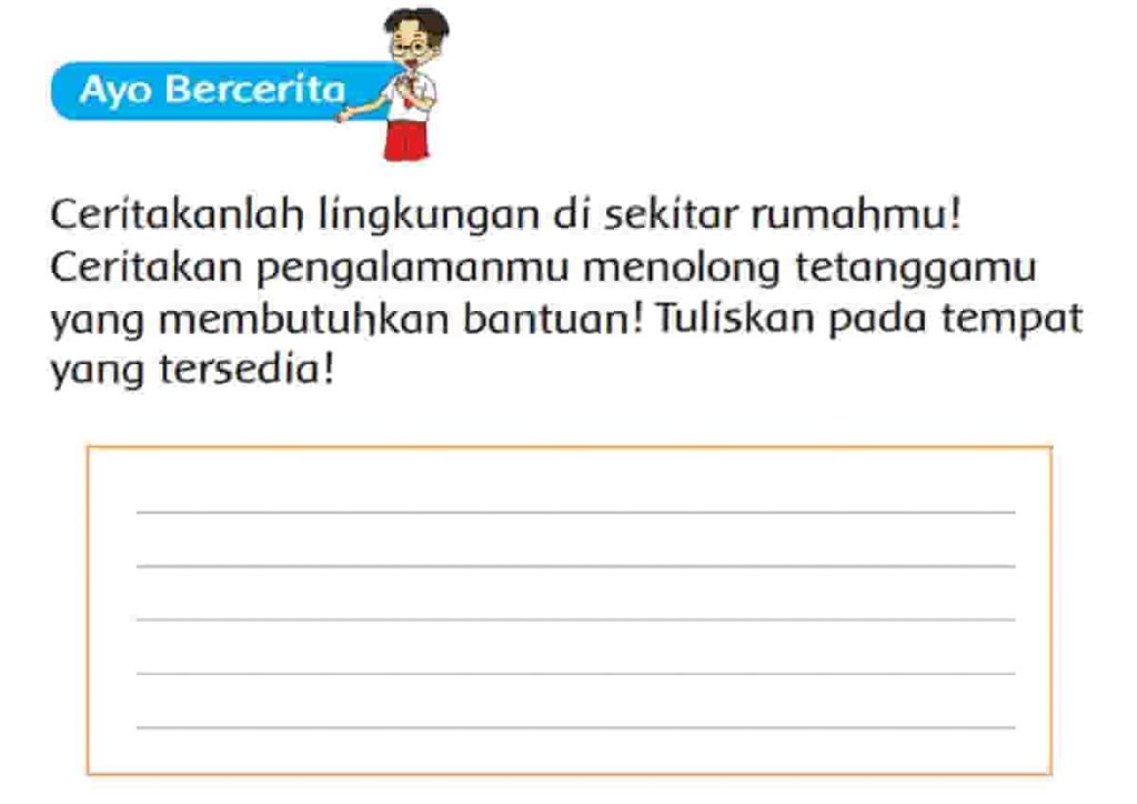 Ceritakanlah Lingkungan Di Sekitar Rumahmu Ceritakan Pengalamanmu Menolong Tetanggamu yang Membutuhkan Bantuan