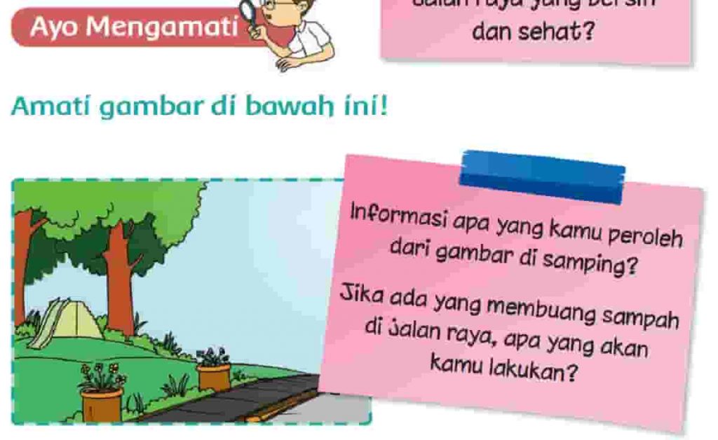 Informasi Apa yang Kamu Peroleh Dari Gambar Di Samping Halaman 166 Tema 4 Kelas 2 SD