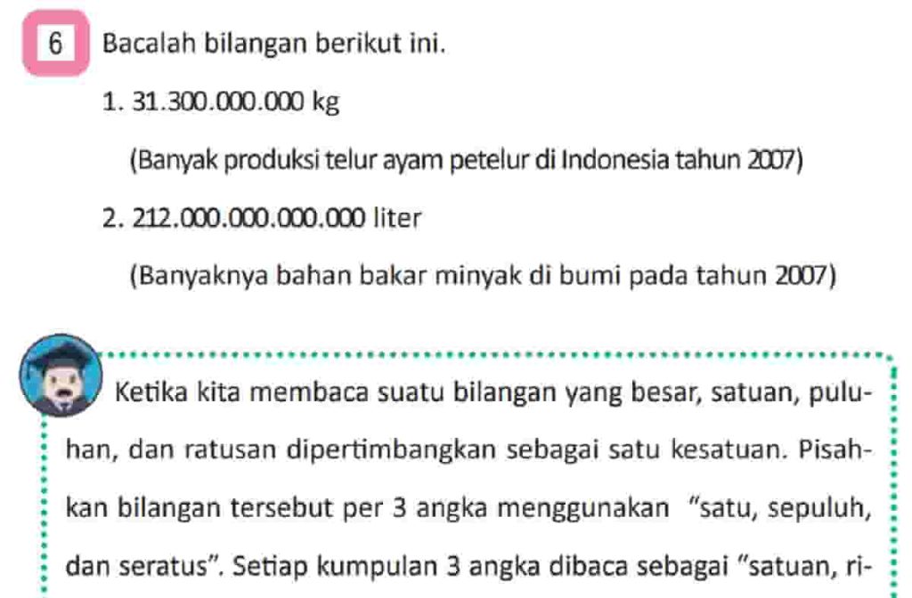 Bacalah Bilangan Berikut Ini 31.300.000.000 kg Banyak Produksi Telur Ayam Di Indonesia