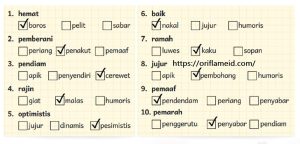 Kunci Jawaban Bahasa Indonesia Kelas 5 Halaman 16 Kurikulum Merdeka Pilihlah Antonim yang Tepat Untuk Kata Bercetak Tebal