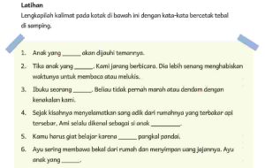 Kunci Jawaban Bahasa Indonesia Kelas 5 Halaman 17 Kurikulum Merdeka Lengkapilah Kalimat Pada Kotak Di Bawah Ini