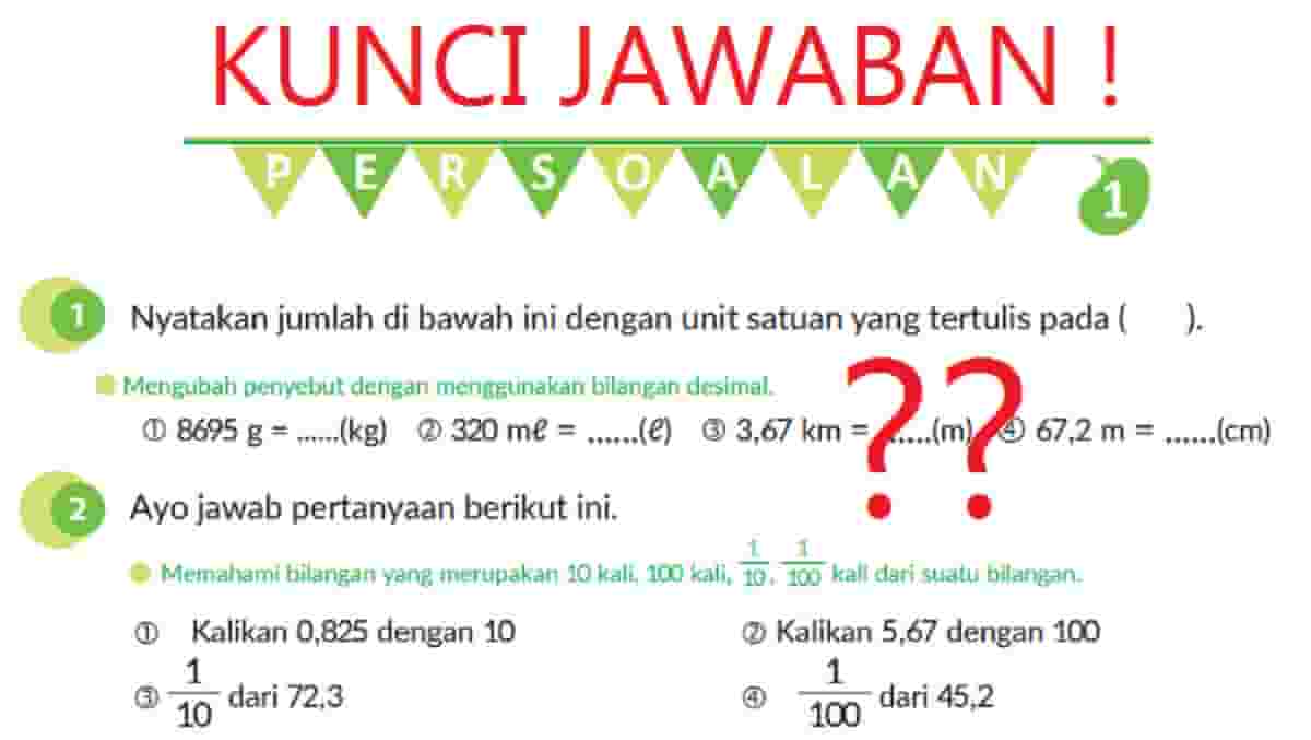 
Nyatakan jumlah di bawah ini dengan unit satuan yang tertulis pada ( ) 8695 g