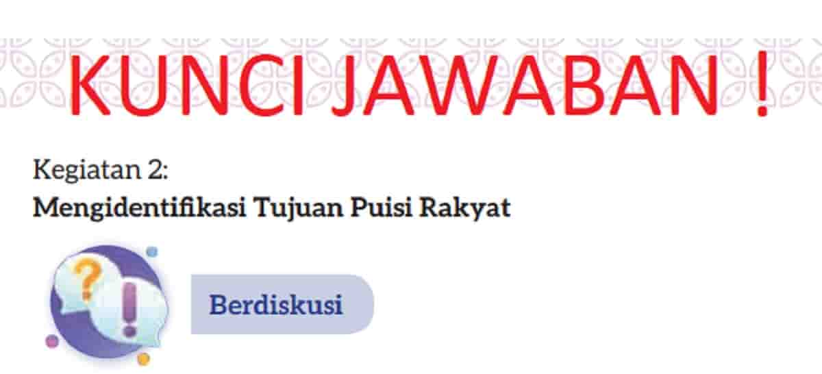 Kunci jawaban Bahasa Indonesia kelas 7 halaman 42 kurikulum merdeka Manakah di antara puisi 1, 2, dan 3 yang memberikan nasihat bagi pembaca