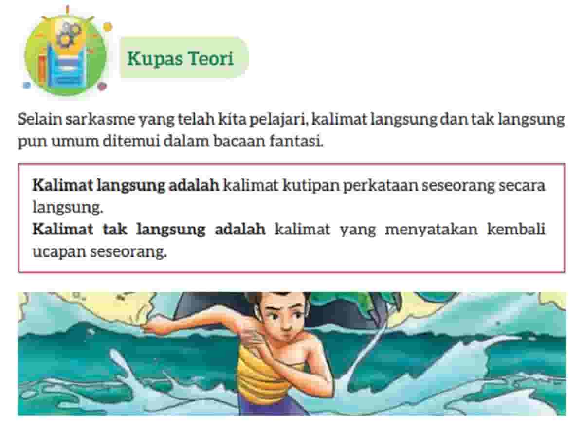 Kunci jawaban Bahasa Indonesia kelas 7 halaman 64 kurikulum merdeka Sekarang ubah kalimat-kalimat langsung berikut menjadi kalimat tidak langsung