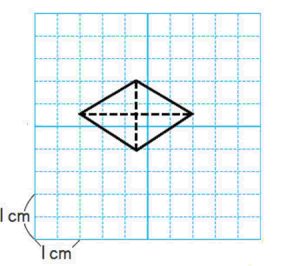 Gambarlah Sebuah Belah Ketupat yang Panjang Diagonalnya 5 cm dan 3 cm