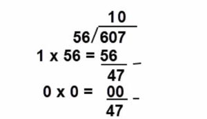 Bagaimana Membagi 607 : 56 Secara Bersusun Dimanakah Letak Nilai Tempat