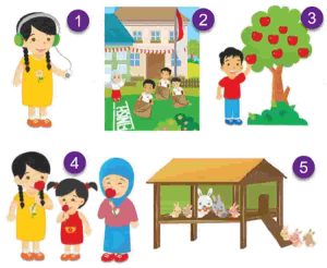 Jawaban Bab 6 Bahasa Inggris Halaman 64 65 Kelas 5 Kurikulum Merdeka Look At The Pictures And Arrange The Words